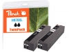 319337 - Peach Twinpack Ink Cartridge black HC compatible with No. 970XL bk*2, CN625A*2 HP