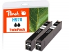 320090 - Peach Twinpack Ink Cartridge black compatible with No. 970 bk*2, CN621A*2 HP