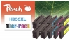 321755 - Peach Pack of 10 Ink Cartridges compatible with No. 953XL, L0S70AE*4, F6U16AE*2, F6U17AE*2, F6U18AE*2 HP
