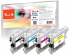 Peach Spar Pack Tintenpatronen kompatibel zu  Brother LC-1100VALBP