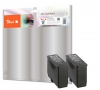 Peach Doppelpack Tintenpatronen schwarz kompatibel zu  Epson T050BK*2, S020187, S020093, S020108, C13T05014010