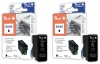 Peach Doppelpack Tintenpatronen schwarz kompatibel zu  Epson T036BK*2, C13T03614010