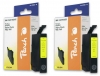 Peach Doppelpack Tintenpatronen gelb kompatibel zu  Epson T0334Y*2, C13T03344010
