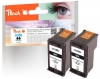 Peach Doppelpack Druckköpfe schwarz kompatibel zu  HP No. 350*2, CB335EE*2