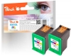 Peach Doppelpack Druckköpfe color kompatibel zu  HP No. 351XL*2, CB338EE*2