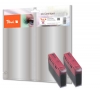 318703 - Peach Twin Pack Cartuccia d'inchiostro magenta, compatibile con BJI-201M*2, 0948A002 Canon, Xerox, Apple