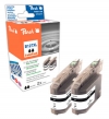 319157 - Peach Doppelpack Tintenpatronen schwarz kompatibel zu LC-127XLBKBP Brother