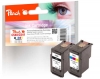 319169 - Peach Combi Pack Plus compatibile con PG-540BK, CL-541C, 5225B006 Canon