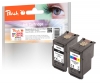 321035 - Peach Combi Pack Plus compatibile con PG-560XLBK, CL-561XLC, 3712C006 Canon