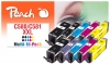 321204 - Peach pacchetto da 10 cartucce d'inchiostro, compatibili con PGI-580XXL, CLI-581XXL Canon