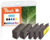 321237 - Peach combipakket plus met chip compatibel met No. 953, L0S58AE*2, F6U12AE, F6U13AE, F6U14AE HP