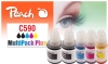 321339 - Pack combinado Plus de Peach compatible con GI-590 Canon