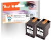 319635 - Peach Twin Pack Print-head black compatible with No. 62XL bk*2, C2P05AE*2 HP