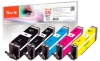 319855 - Peach Spar Pack Tintenpatronen kompatibel zu PGI-570XL, CLI-571XL Canon