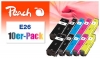 320203 - Peach Pack of 10 Ink Cartridges compatible with No. 26, C13T26164010 Epson