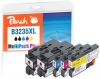 321002 - Peach Multi Pack Plus with chip, compatible with LC-3235XL Brother