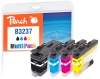 321185 - Peach Multi Pack with chip, compatible with LC-3237VALP Brother